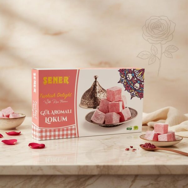 Şener Lokum 275 Gr Güllü Hediyelik