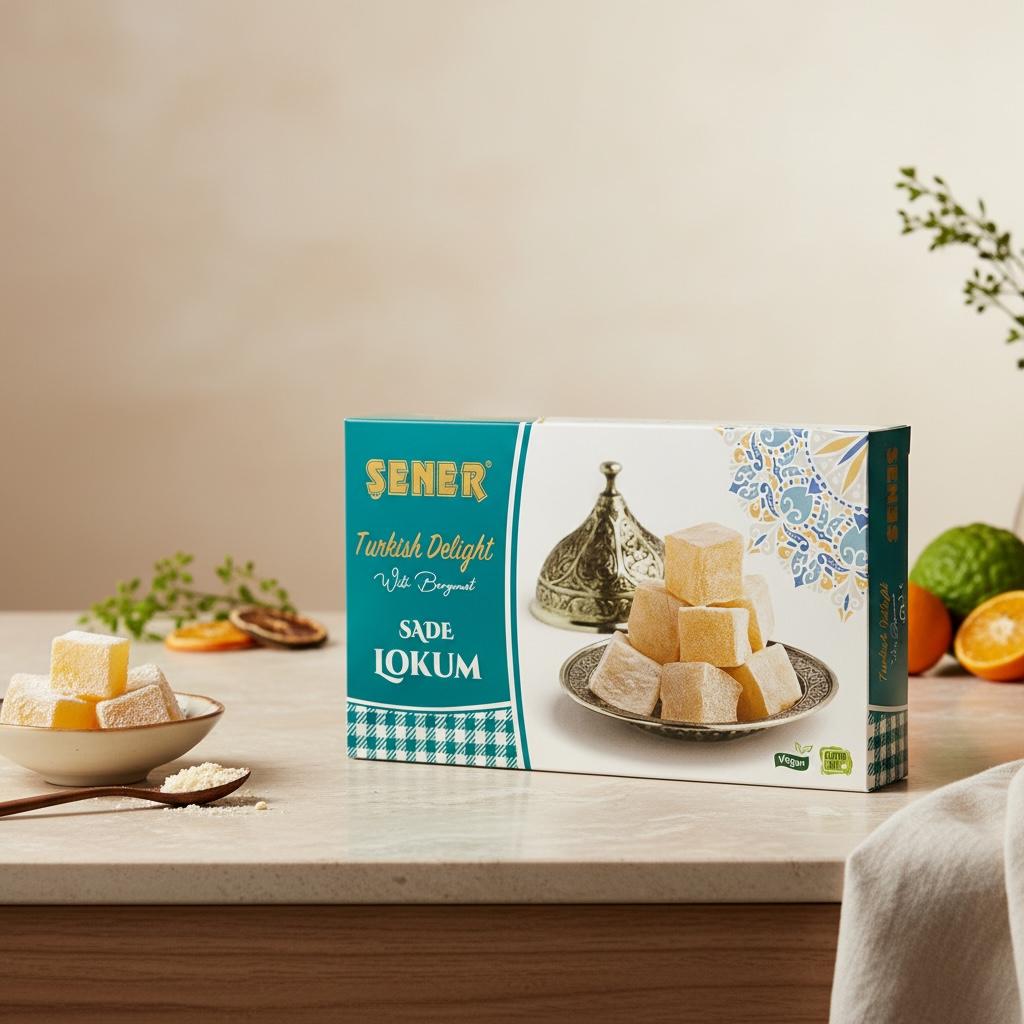 275 SADE Şener Lokum 275 Gr Sade Hediyelik - Görsel 1
