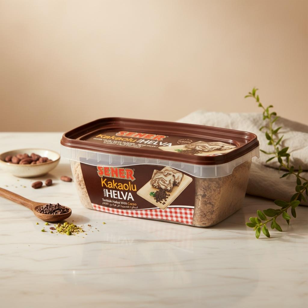 【SALE】ENVIORN コフレ Şener Helva 300 Gr Kakaolu Plastik Kutu – Şener Helva