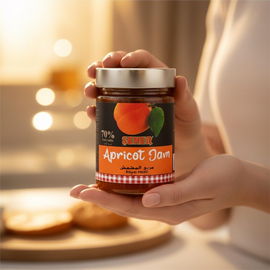 400 GR KAYISI Şener Premium Reçel 400 Gr Kayısı %70 Meyve - Görsel 1