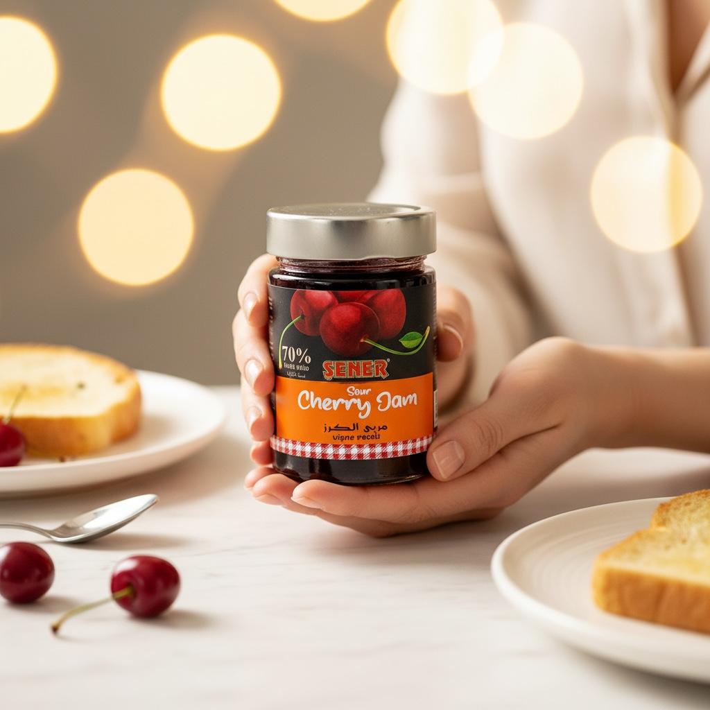 400 GR VİŞNE GLİKOZSUZ %70 MEYVELİ REÇEL