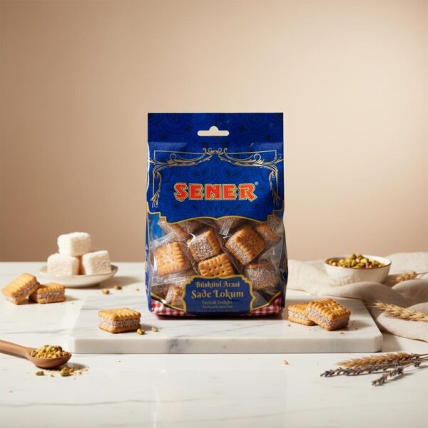Şener 500 gr bisküvi arası lokum ( kıstırma) sade