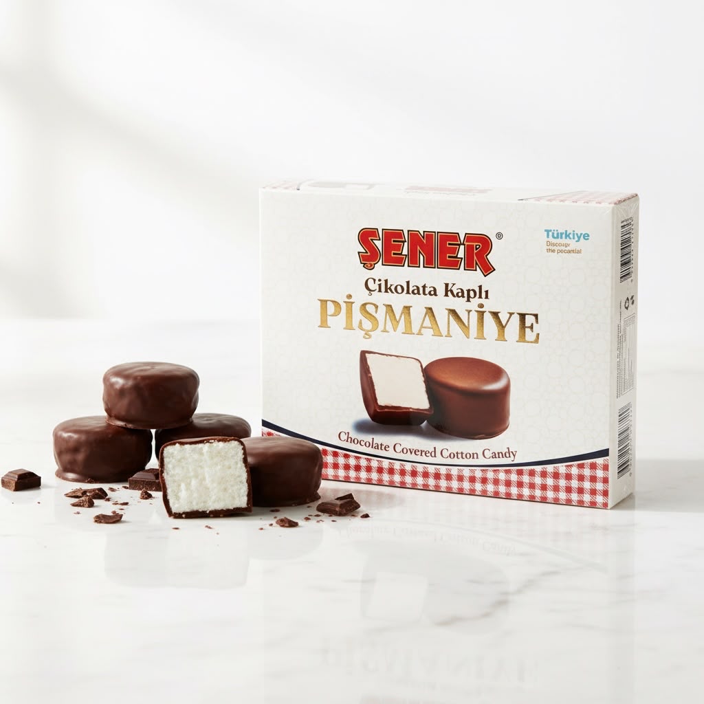 170 gr çikolatalı pişmaniye Şener Pişmaniye 170 Gr Çikolatalı Kaplı - Görsel 1